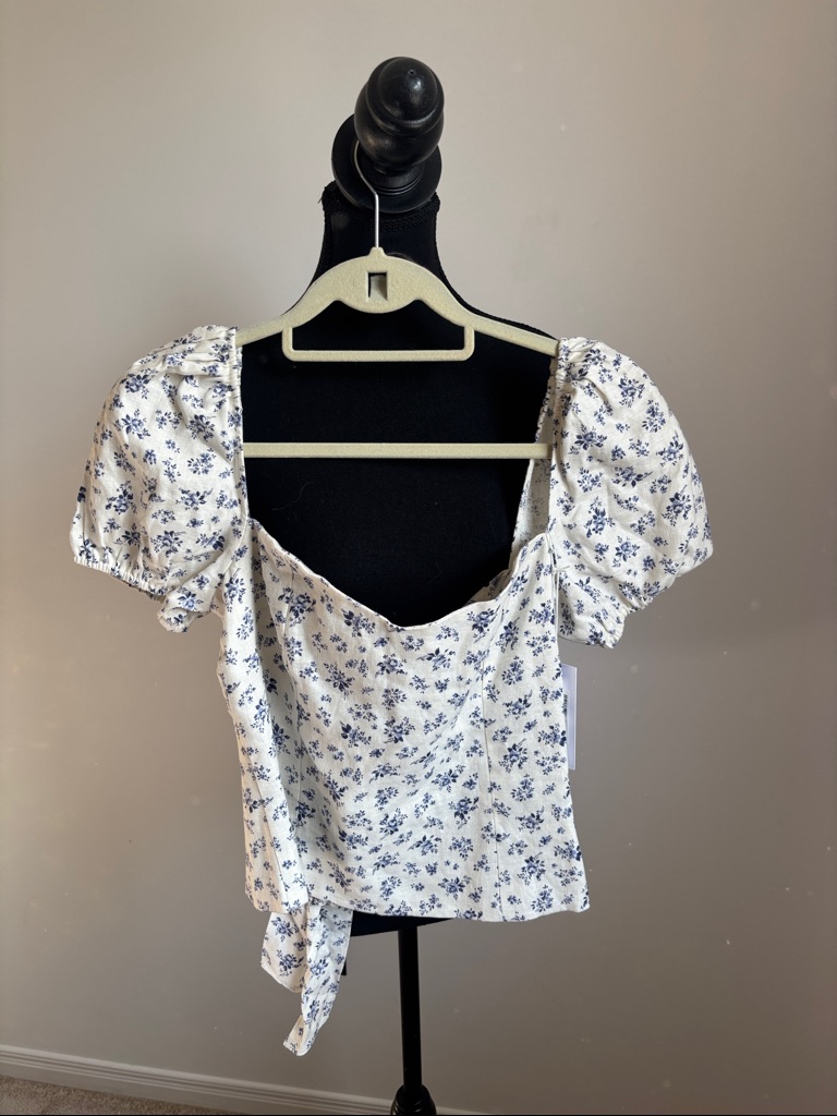 Reformation Casterly Sweetheart Top In Gracie Size 8